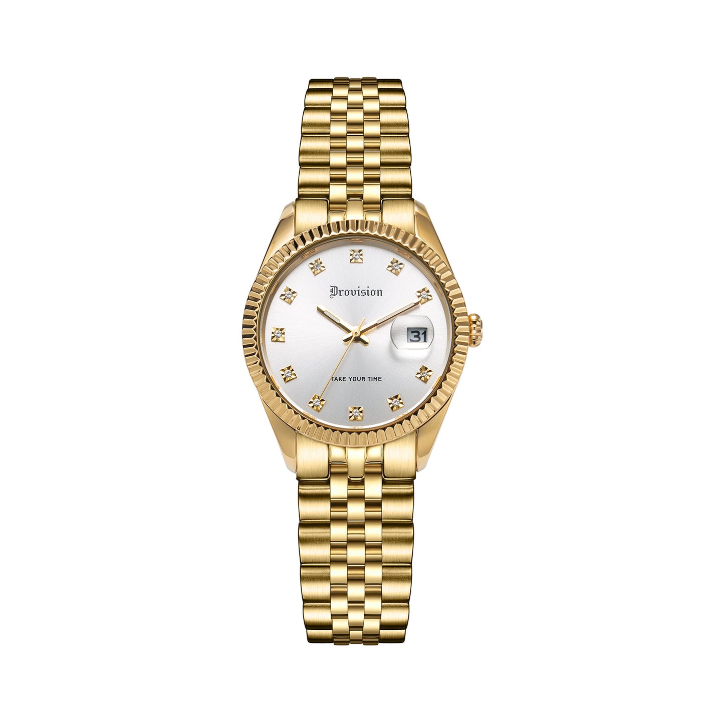 Gold Crystal Watch
