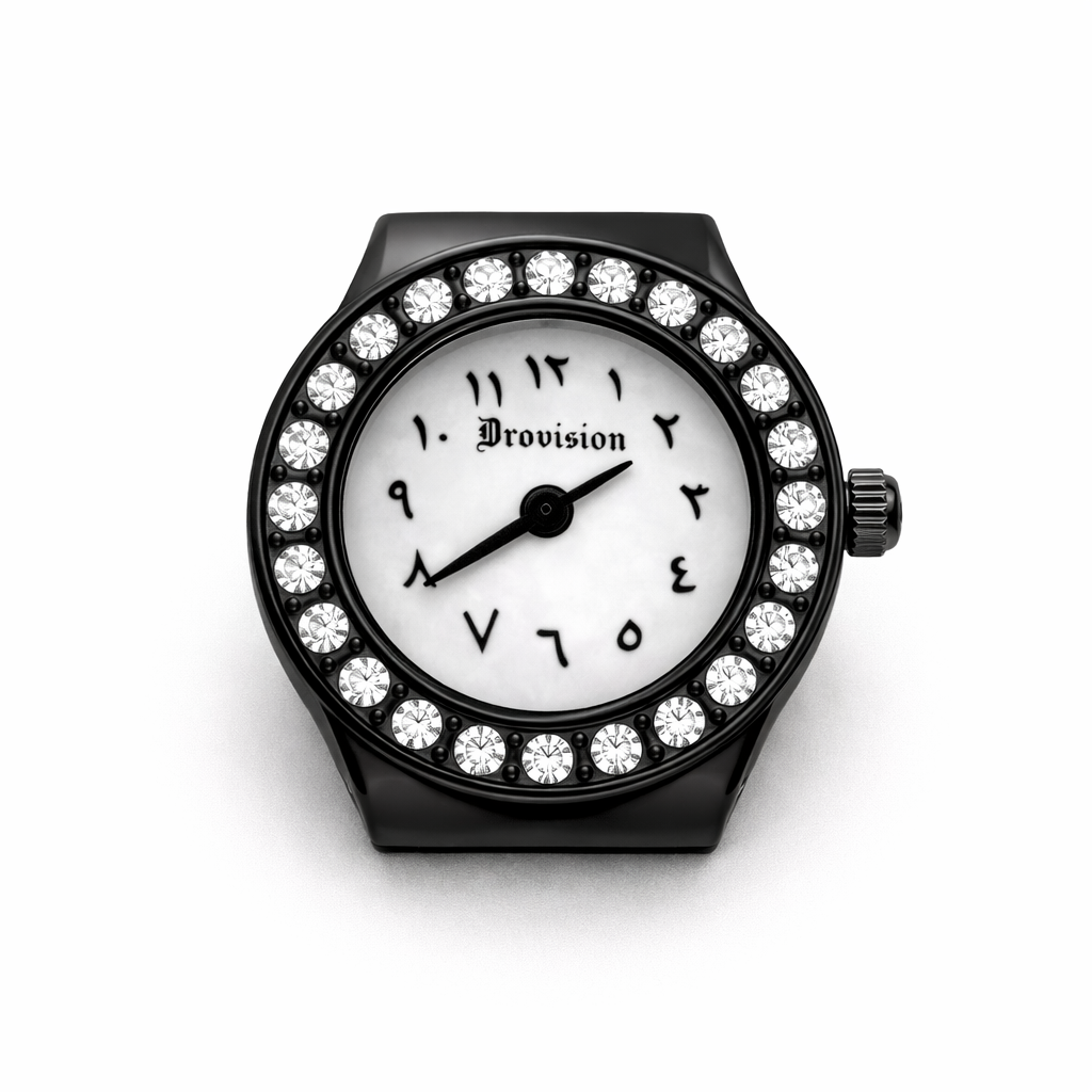 BLACK BUSSDOWN CIRCLE WATCH RING