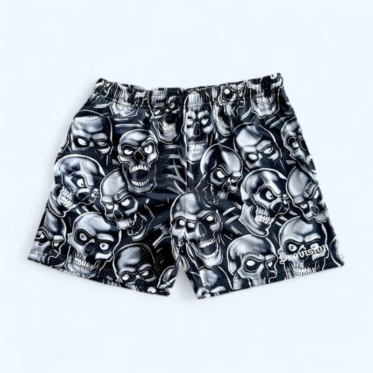 Drovision Skull Pile Shorts (BLACK)