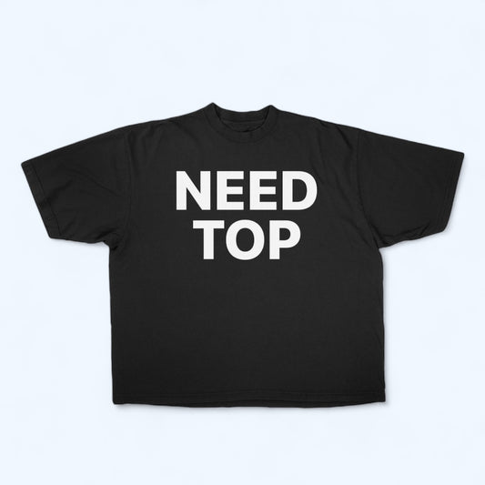 (BLACK) Need Top Tee