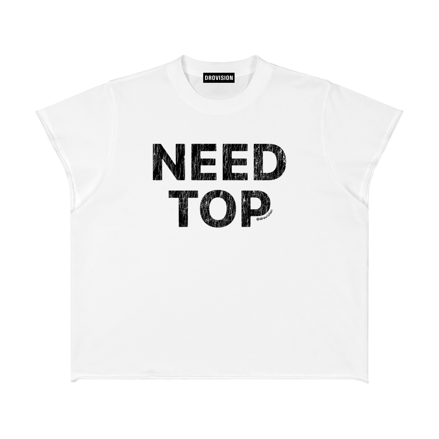 Unisex Boxy Raw Edge T-Shirt