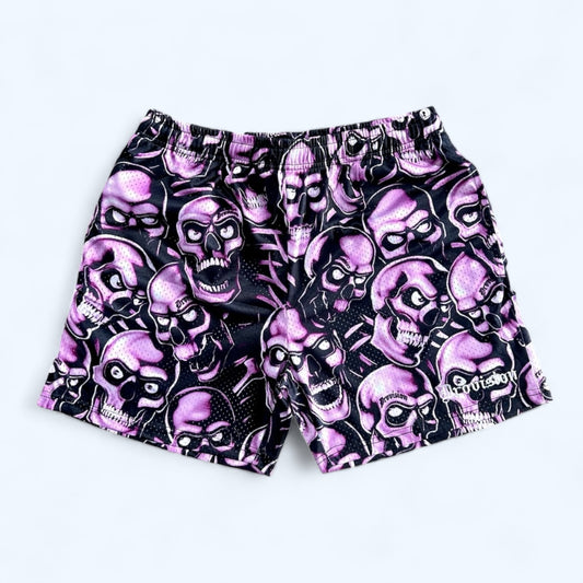 Drovision Skull Pile Shorts (PINK)