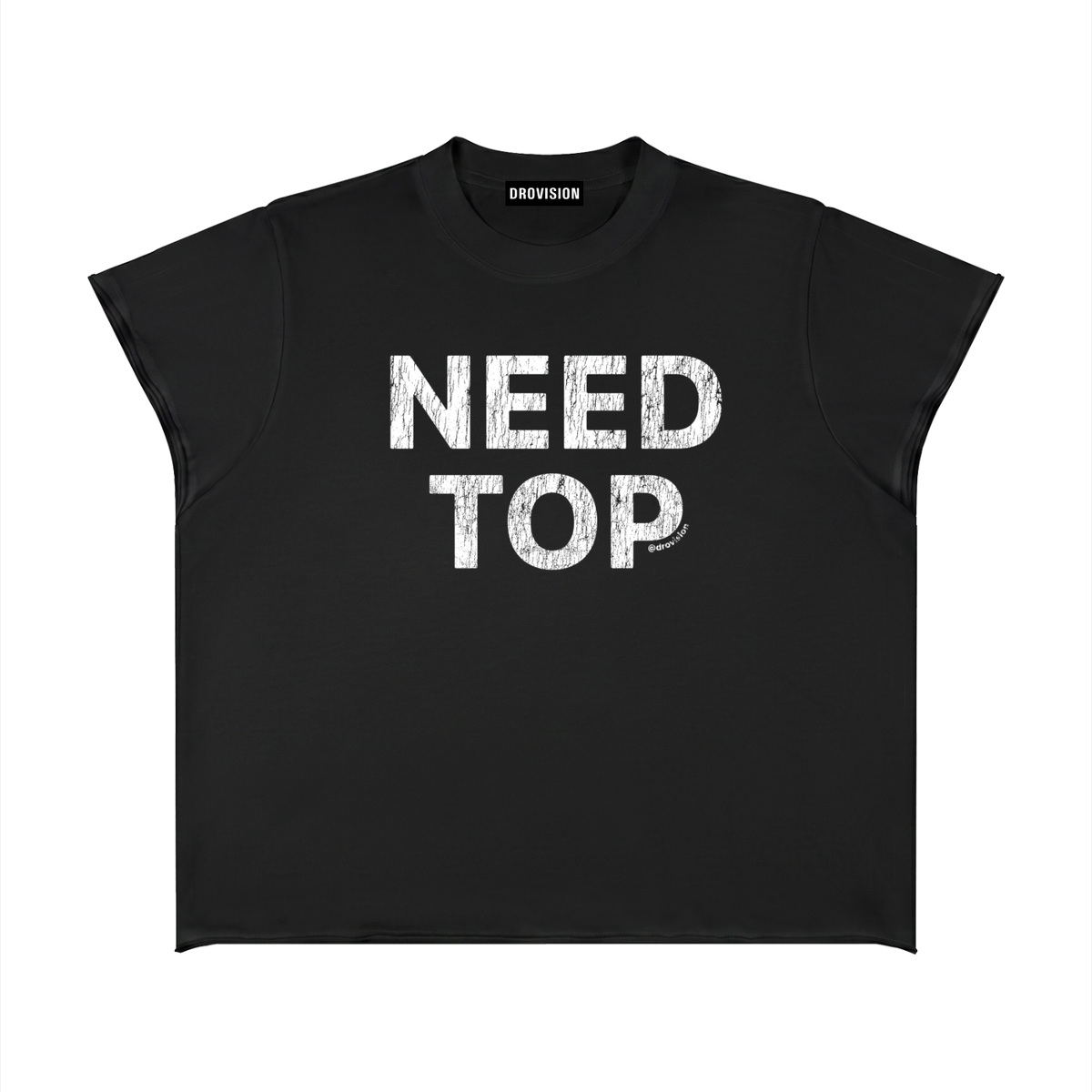 Unisex Boxy Raw Edge T-Shirt
