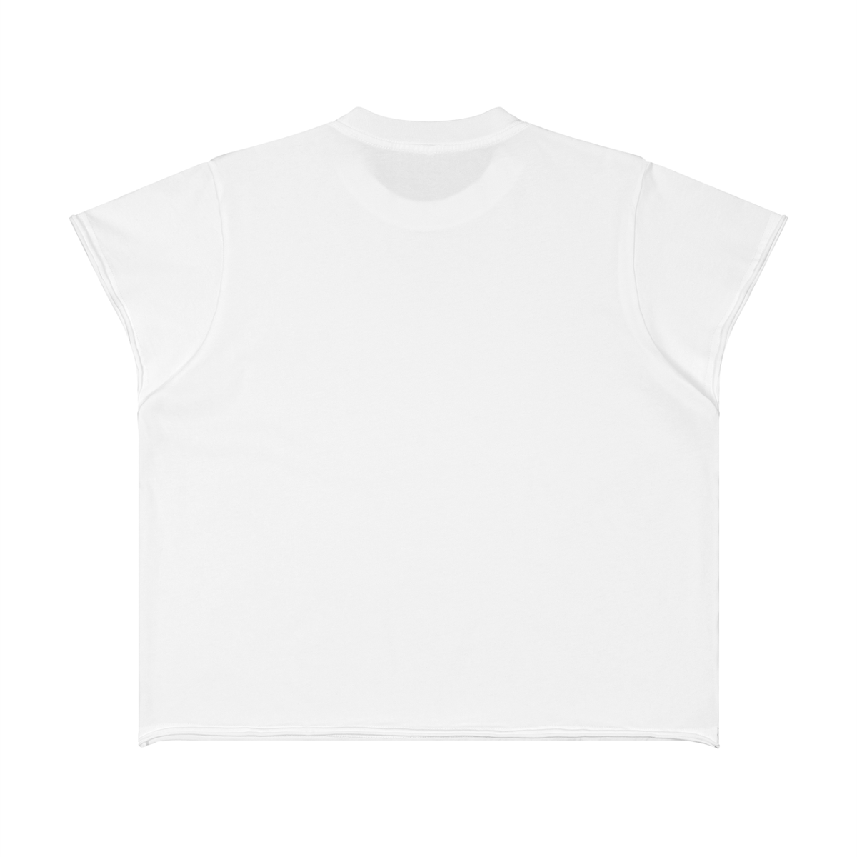 Unisex Boxy Raw Edge T-Shirt