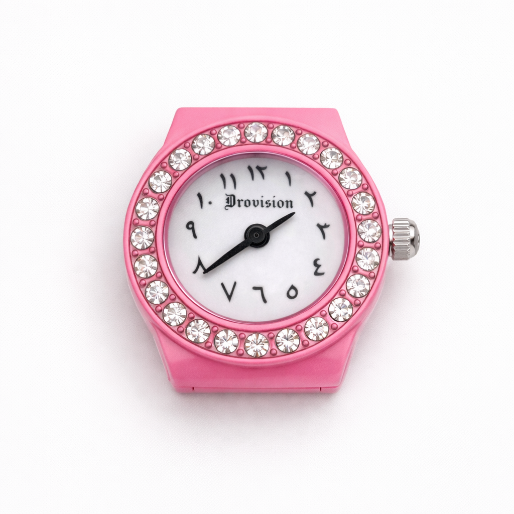 PINK BUSSDOWN CIRCLE WATCH RING