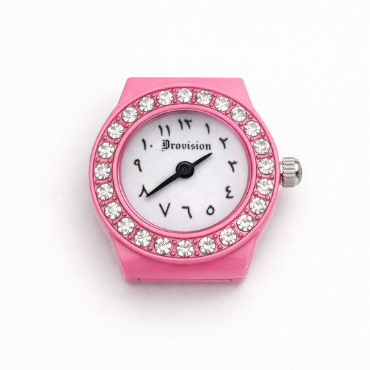 PINK BUSSDOWN CIRCLE WATCH RING