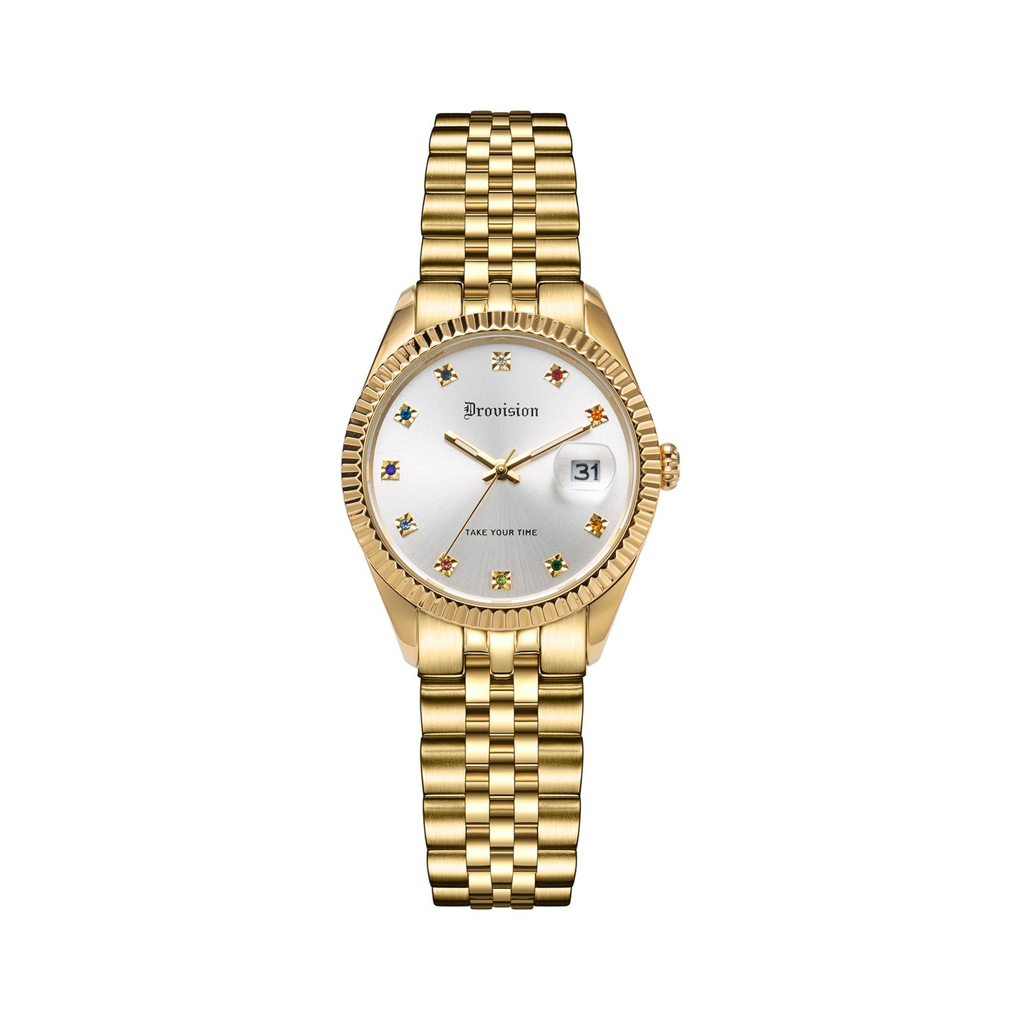 Gold Rainbow Gem Watch
