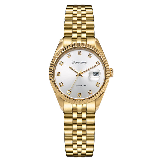 Gold Crystal Watch