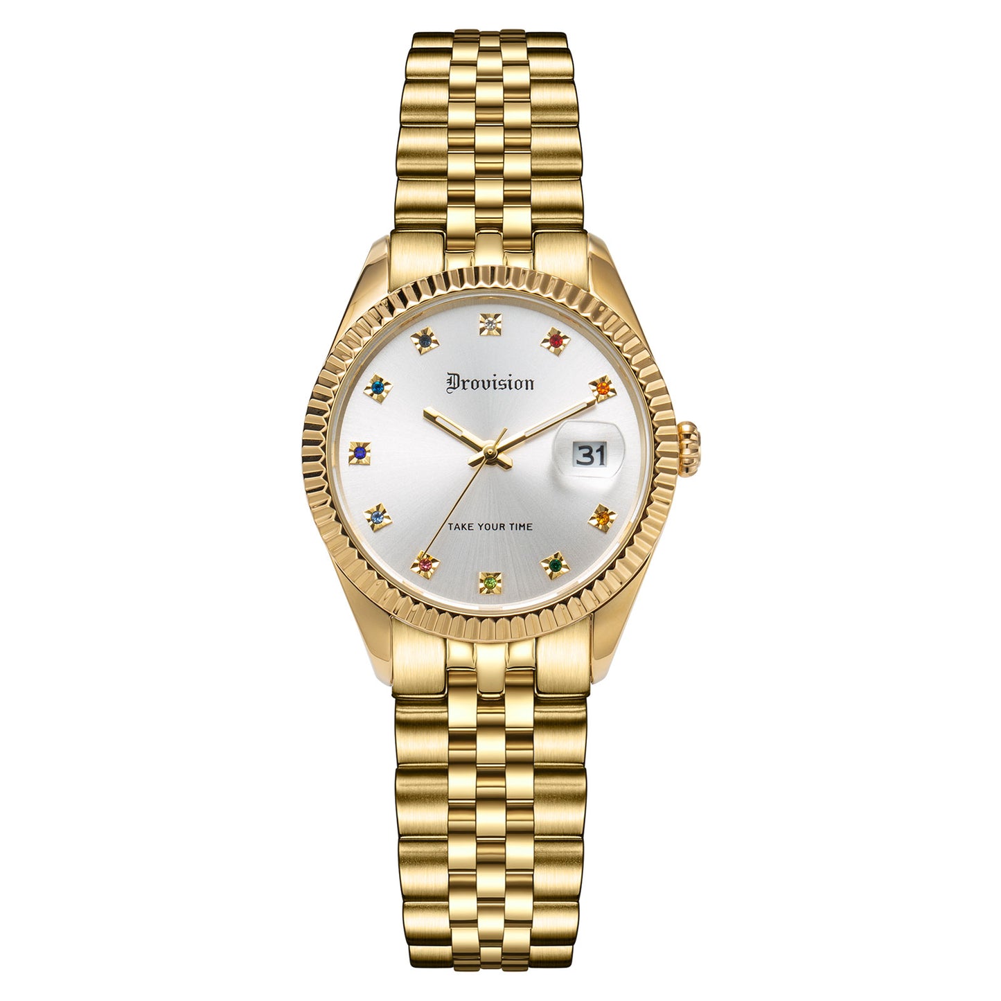 Gold Rainbow Gem Watch