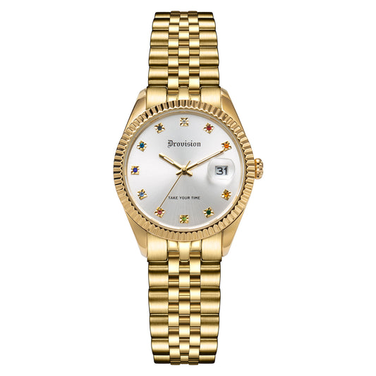 Gold Rainbow Gem Watch