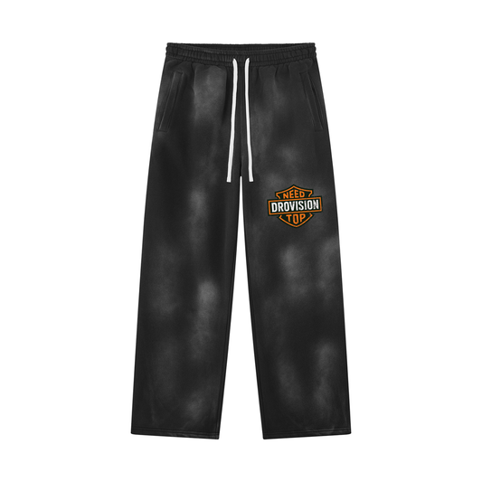 Unisex Sunfade Wide Leg Fleece Sweatpants
